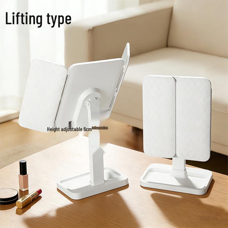 oeny Rechargeable LED Vanity Mirror with Storage Drawers
