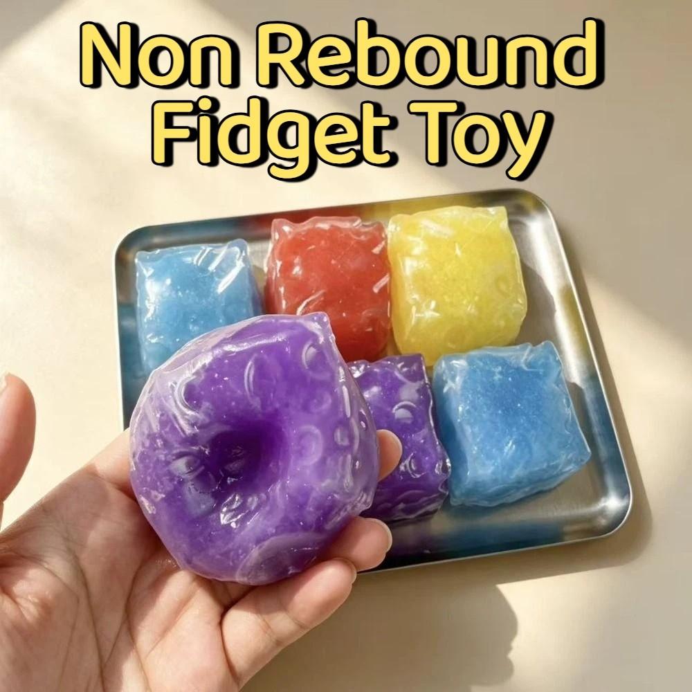 Super Soft Cheese Squeezed Cube Moldable Fidget Toy Kids Toy Cheese Squishy Toy Home Decoration