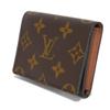 Used 12564 Envelope, Card Holder, M63801, 7946, New LV Logo, Current RFID IC Chip, Unused Monogram Maroon Unisex from