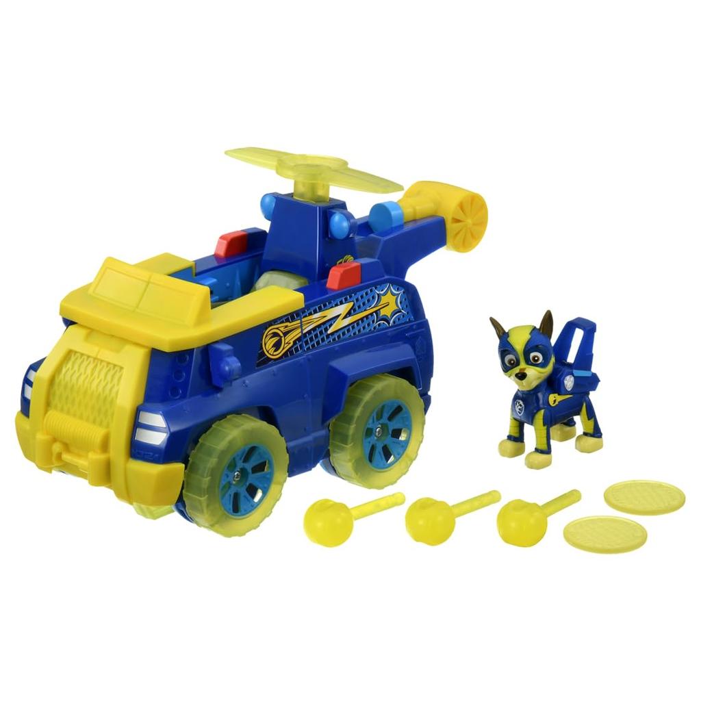 Paw Patrol Paw Transform! Flying Vehicle Chase Mighty Police Car