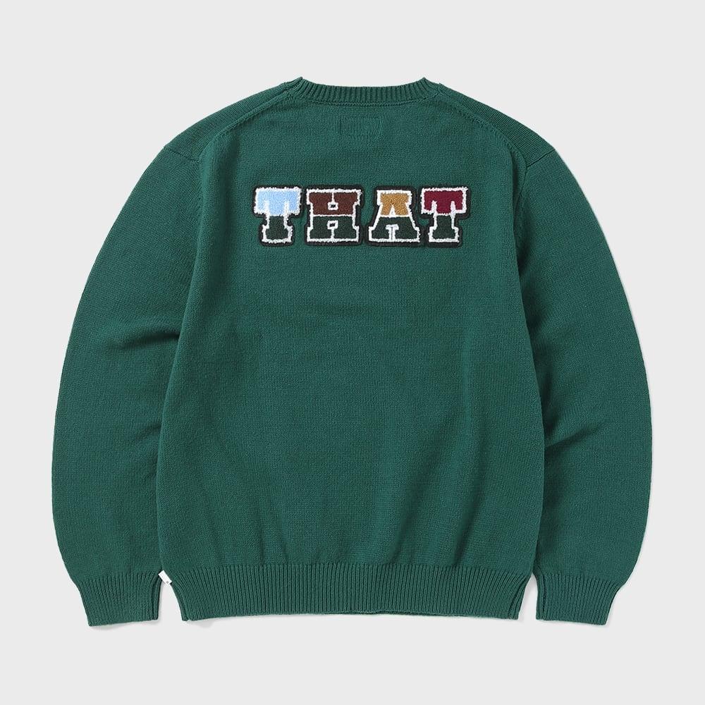 ThIs Is Never That ThIs That Knit Sweater Green S