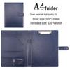 A4 Leather Office Folder: Multifunctional Manager Clip & Contract Signing Book