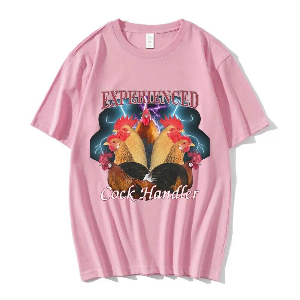 Zabawny profesjonalny opiekun koguta kurczak kogut nadruk graficzny t-shirty letnia koszulka unisex bawełniana koszulka damska koszulka unisex hiphopowa