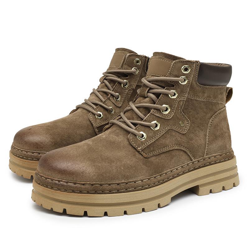 

Ботинки Мартин пара классические взрывные ботинки ревеня женские кожаные высокие на толстой подошве увеличивающие рост повседневные универсальные мужские ботинки 44 хаки