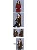 New Slim Fit Mid-Length Cotton Parka with Fur Collar and Cinched Waist