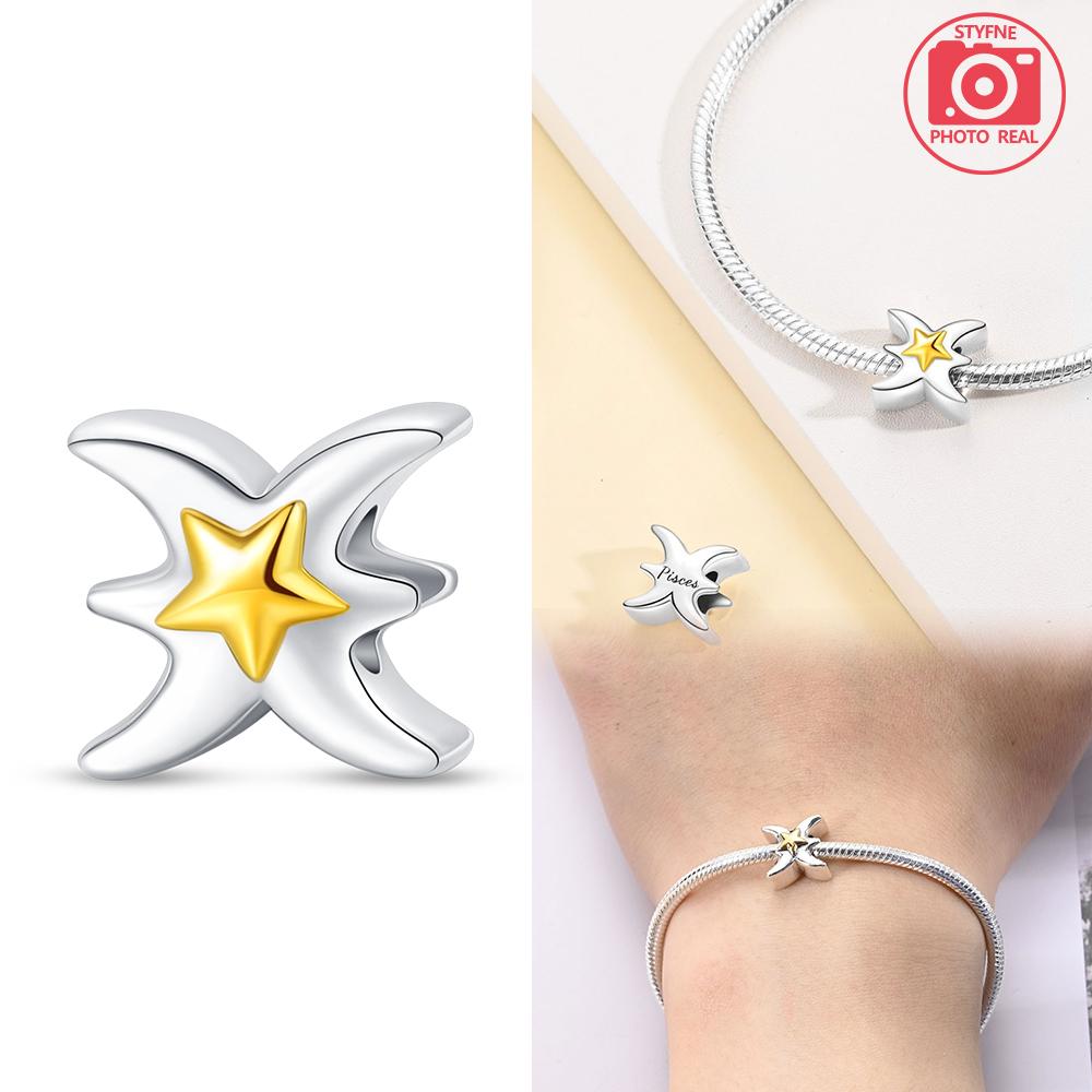 

White Elegant Twelve Zodiac Bead Copper Colors For Charm Copper Colors Genuine Bracelets For Jewellery Crafting