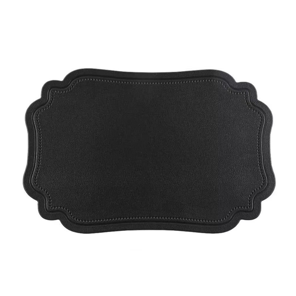 

Квадратная кофейная подставка из искусственной кожи, термостойкая, новая, подставка, для улицы, для дома чёрный