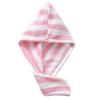 Hair Drying Cap Towel Absorbent Thickening Household Items Bathroom Bathing Dry Hair Cap Striped Shower Cap Soft Headscarf