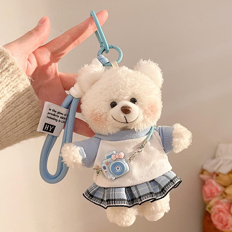 Adorable Little Bear Plush Keychain: Cute Bag Pendant & Gift for Best Friend