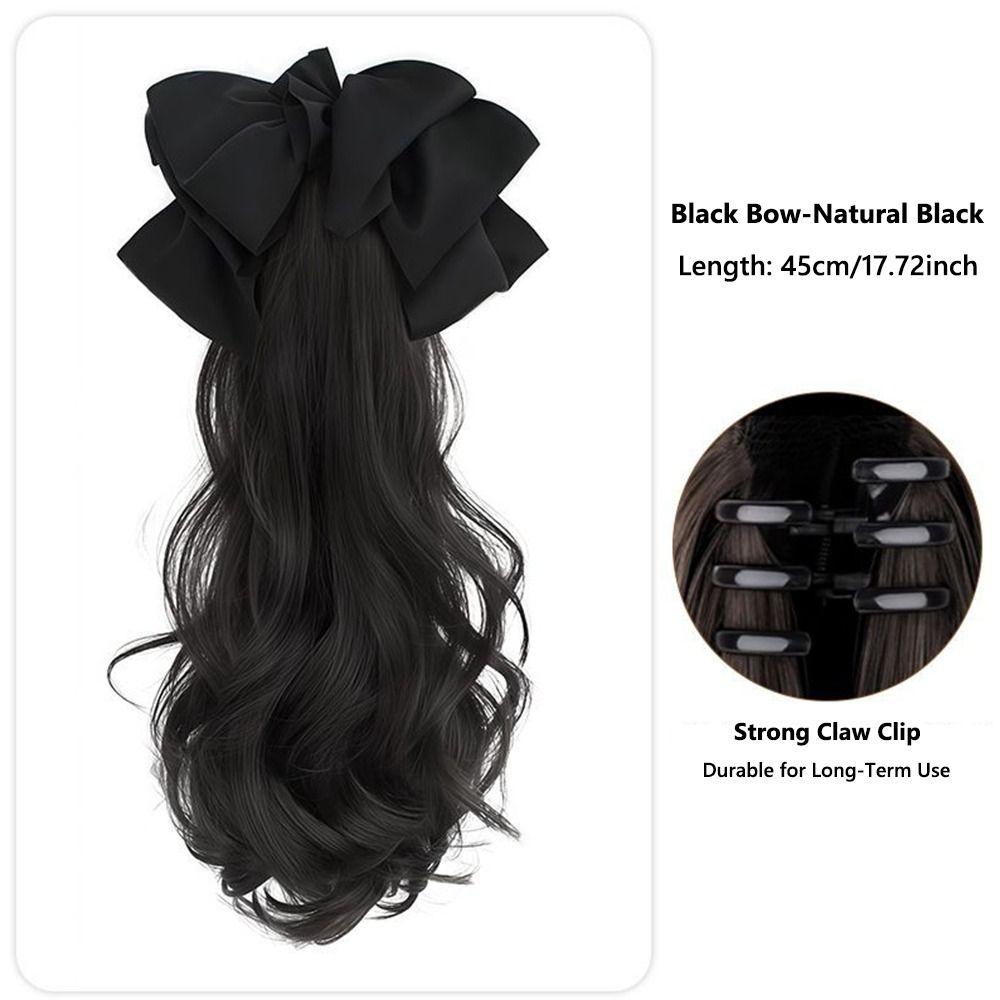 Korean Style Braided Wig Hair Claw Clip Lazy Layered Elastic Hair Tie Hair Scrunchie  for Women