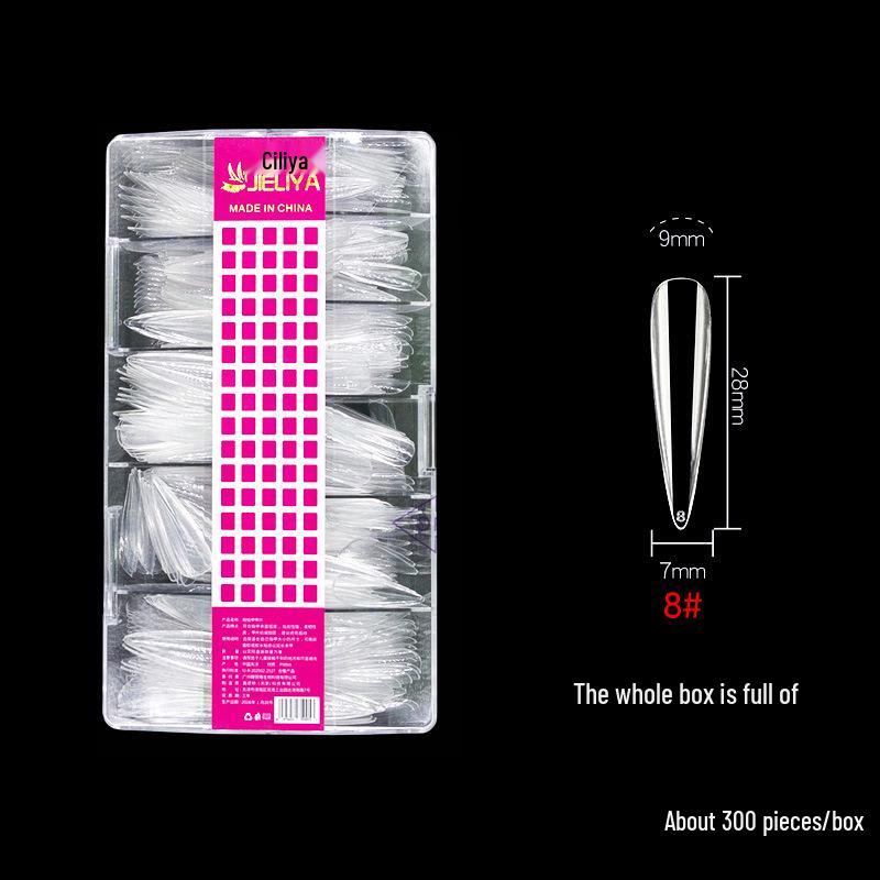 European & American Frosted Nail Tips - Trapezoidal, Ballet, Teardrop Shapes, No Polish Needed, Crease-Free, Dual-Use Patches