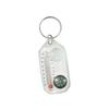 Portable Small Keychain Thermometer Compass Outdoor Mountaineering Buckle Compass Pointer for Wilderness Exploration