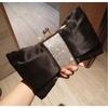 Wholesale new fashionable exquisite pleated dinner bag Korean version style cross women's chain bag butterfly bag double-sided drilling plate