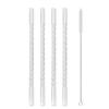 Colorful High Borosilicate Glass Straw Eco Friendly Drinking Straw 4Pcs Reusable Glass Straw Cocktail Smoothie Bar Accessories 5