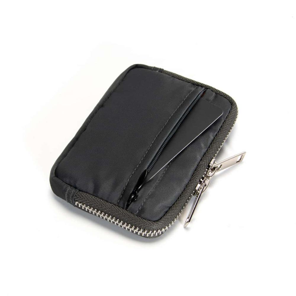RFID Anti-theft Men Wallet Portable Mini Earbuds Storage Bag Nylon Coin Purse  Earphone Bag