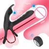 Trådløs fjernkontroll Menn Forleng utløsning Penisring Vibrator G Spot Klitorisstimulator Massasjeapparat Sexleketøy for par