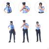 3Pcs 1/64 Scale Figure Model Train Architectural Resin Diorama Collection Desk Decoration Standing