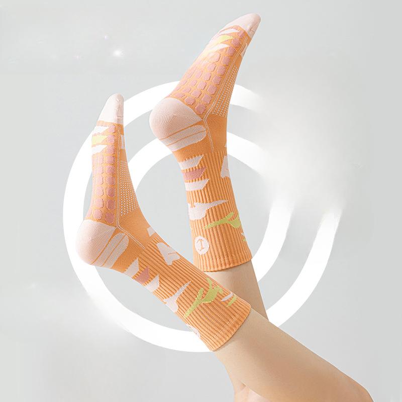 Women's Yoga Socks, Sports Hiking, Running, Cycling Long Stockings, Anti-slip, Fashionable and Trendy, Elastic, Slightly Pressurized and Breathable