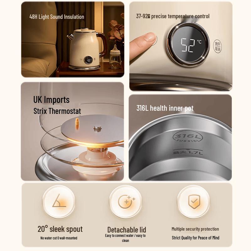 Midea Artist 1.6L Smart Electric Kettle CN plug (adapter included)