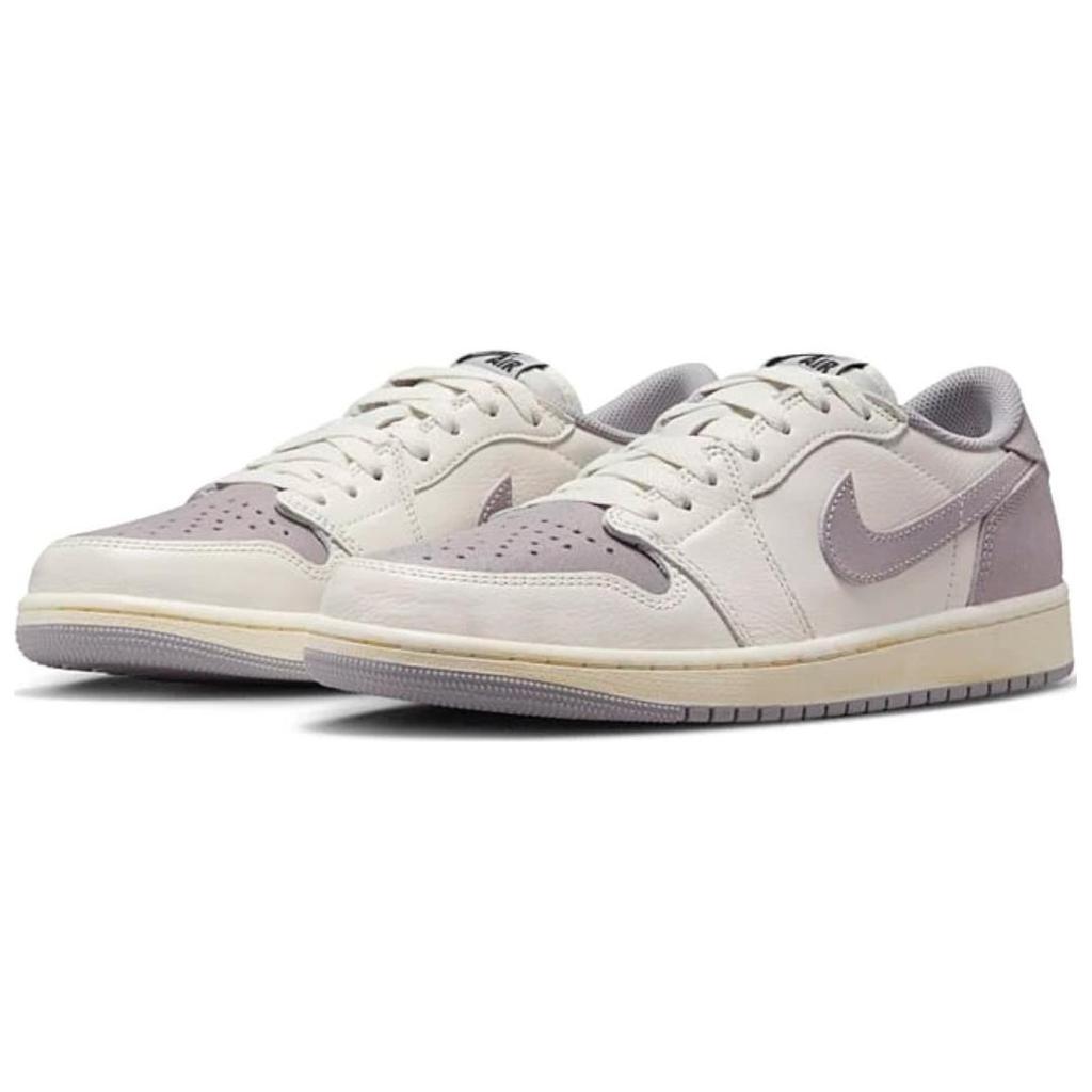 Air Jordan 1 Retro Low OG Atmosphere Grey Unisex Sneakers Cream Sail Black CZ0790-101