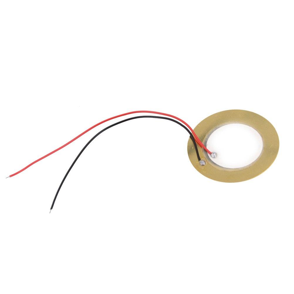 Piezo Ceramic Element Sounder Sensor Trigger Drum Disc With Cable Length 11cm Piezoelectric Buzzer Copper 6/10pcs 35mm 27mm 20mm