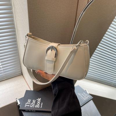 Simple Design Texture Solid Color 2025 Casual Summer New Fashion Popular Single Shoulder Crossbody Armpit Small Square Bag Women