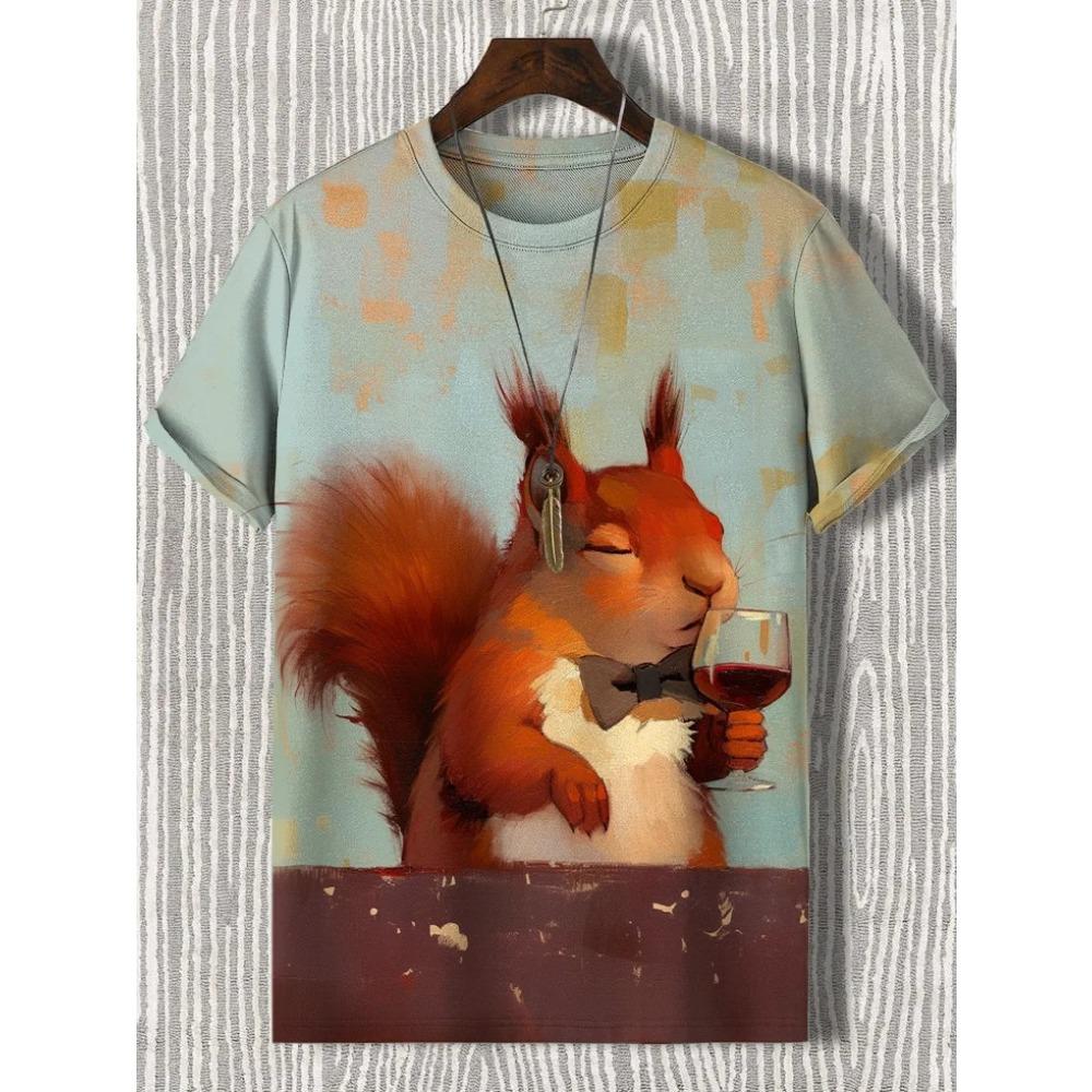 

Men s Animal Funny Cat Printed T Shirt Short Sleeved Tees Tops 3D Print O-Neck Shirts Party Summer Casual Men s Clothing Apparel XL