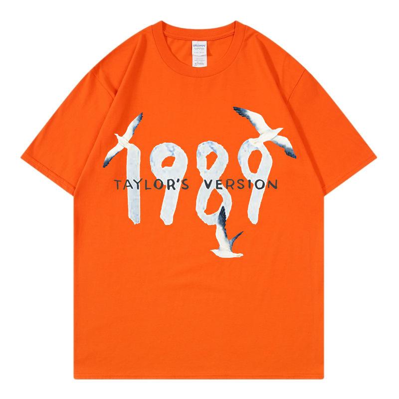 New Men's Taylor Swift Cotton Printed Men's and Women's Short Sleeve Crew Neck T-Shirt