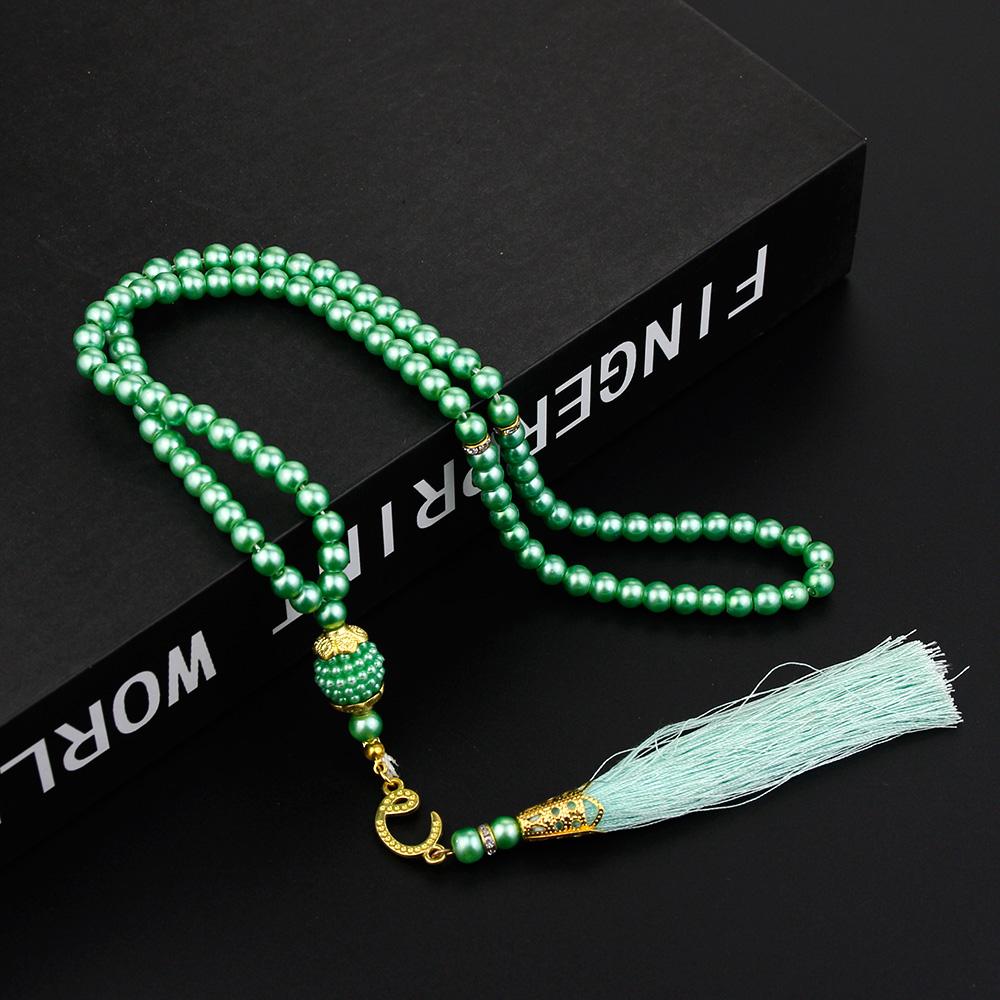 Růžencové náramky Modlitební korálky Turecký styl 99 korálků Skleněné perly Náramky Charm Dárek