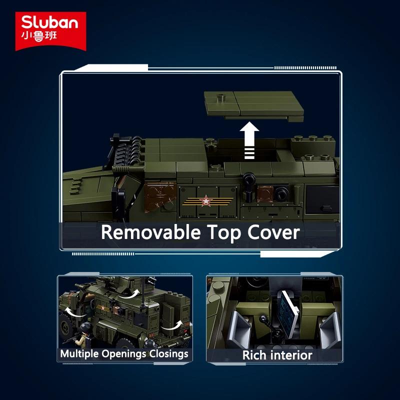 519 Teile Militärisches VDVS Sturm-Panzerfahrzeug Auto Modell Bausteine Sets Mit 4 Figuren Puppen Lernspielzeug Geschenke Für Kinder