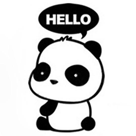 Animal Pattern Self-Adhesive Removable Panda Switch Sticker for Bedroom