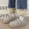 Hong Kong Style Little White Shoes Women's New Summer Models Popular Versatile Simple Bread Shoes Thick-soled Heightening Board Shoes