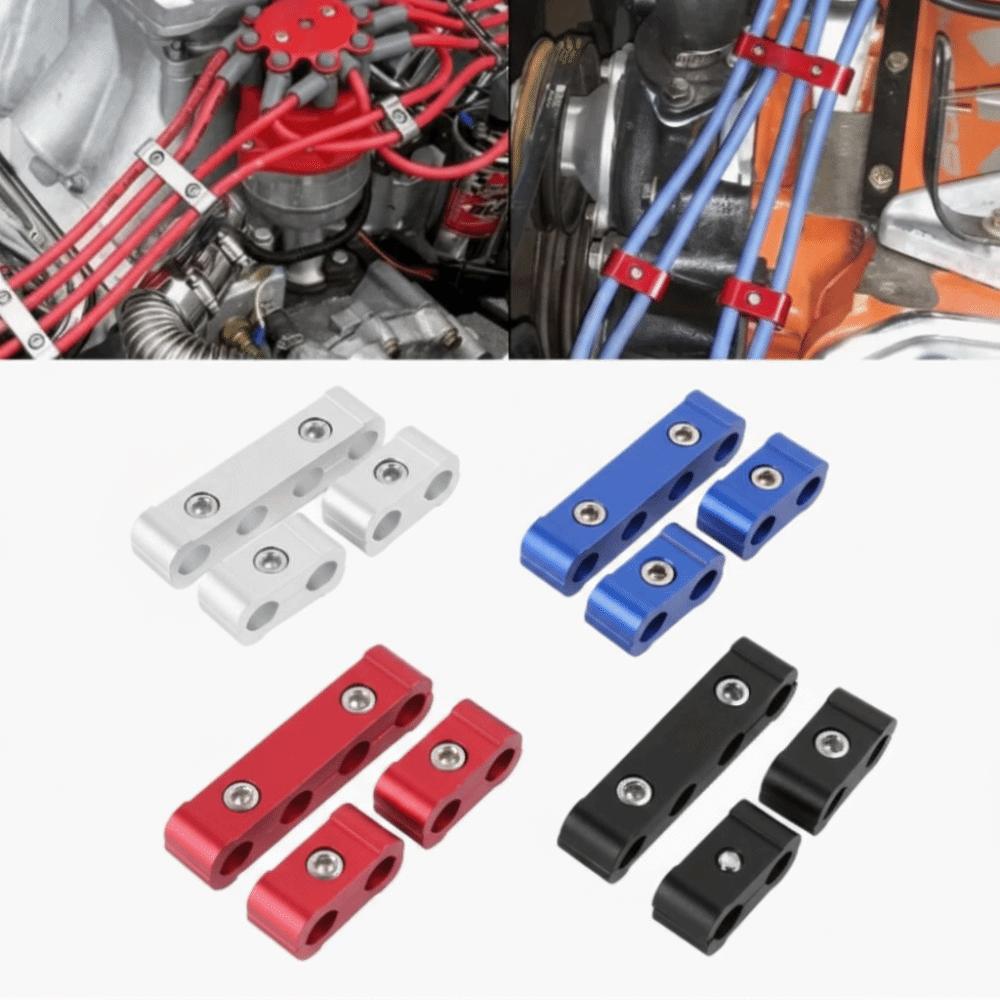 3pcs Cable Management Spark Plug Wire Dividers Three Dividers Wire Separator  Car Modification