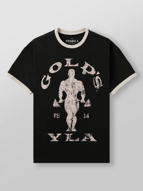 YoungLA X Gold's Gym Retro Short Sleeve Stretch T-Shirt for Men & Women
