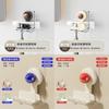 Abs Suction Cup Power Strip Holder With Hook For Kitchen Bathroom Organization