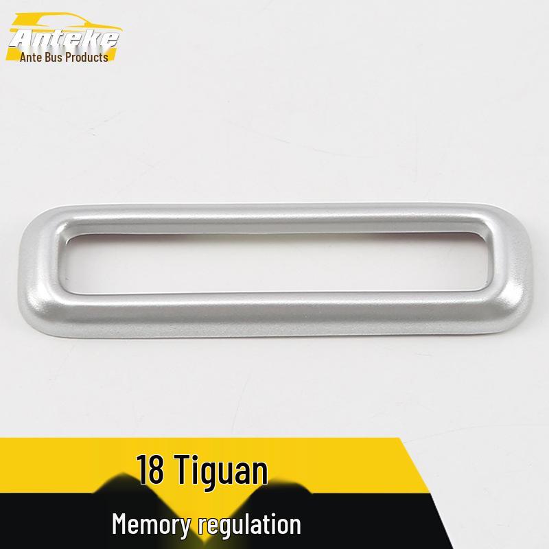 Tiguan Seat Memory Adjustment Button Decorative Sticker - Bright Ring Design, Fits 2018 Models