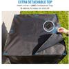 600D Waterproof  Mesh Fabric Breathable Air Conditioner Defender Cover AC Unit Cover For Outdoor Central Unit Protective