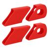 4PCS Silicone Bike Crank   Sleeve Arm Boots Protector   Accessory (Red)