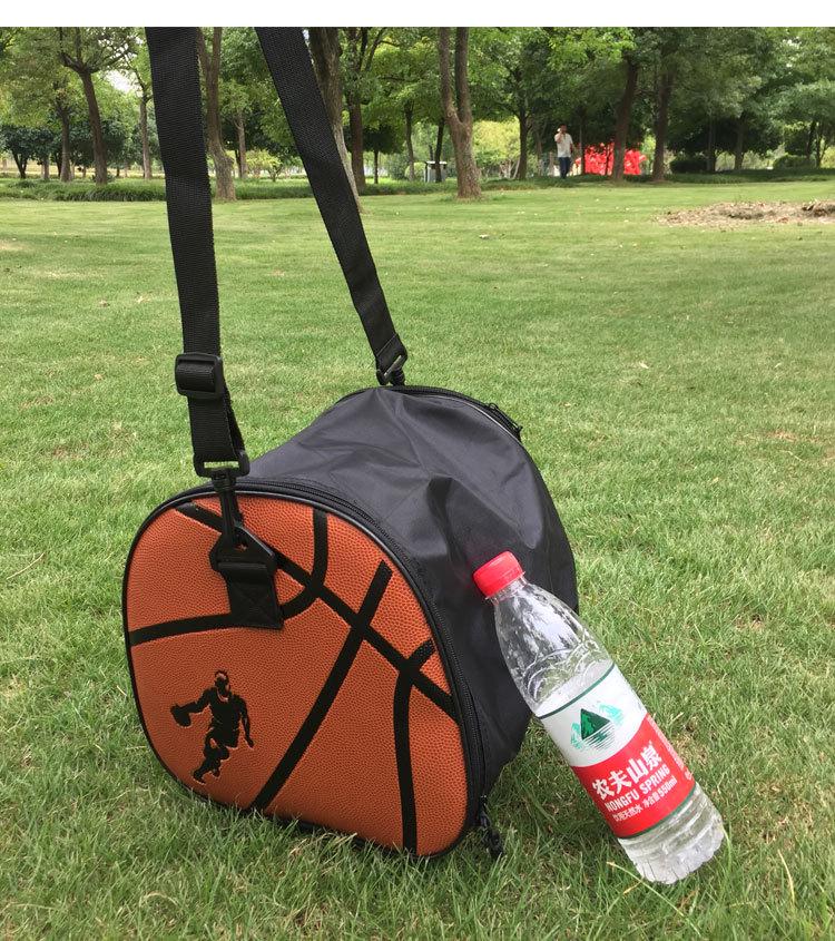 Spot PU Basketball & Soccer Ball Oxford Cloth Crossbody Storage Bag for Outdoor Training