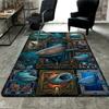 Whale Shark Collage Pattern Rug Floor Mat for Living Room or Bedroom Soft and Comfortable Carpet a Gift for Birthday and Holiday.