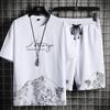 Men's T-shirt + Shorts Set Summer Breathable Casual T Shirt Running Set Fashion Harajuku Printed Male Sport Suit 2026 New