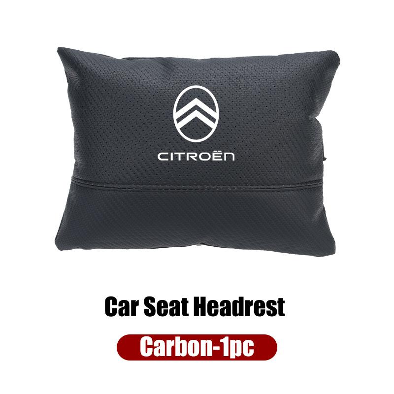 Car Seat Hanging Headrest Leather Neck Pillow Head Protector Accessories For Citroen C4 C3 C5 C1 C2 C-Elysee Berlingo Picasso