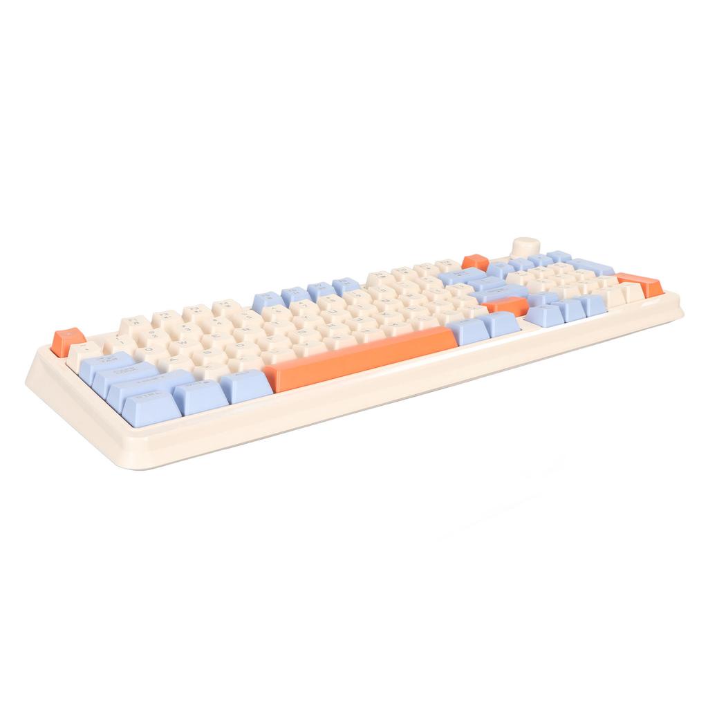 Gaming Keyboard Colored Backlit Wired 94 Keys Keyboard for Desktop Computer Notebook