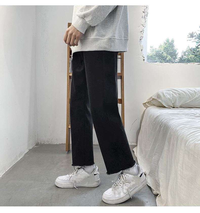 Мужские модные джинсы в корейском стиле — фото 8