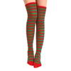 Knee Long Striped Socks Christmas Elf Socks Kids Women Thigh Stocking Cosplay