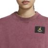 Jordan Sweatshirts Women's Bordeaux Burgundy Crew Neck Moderate Regular CV7786-610