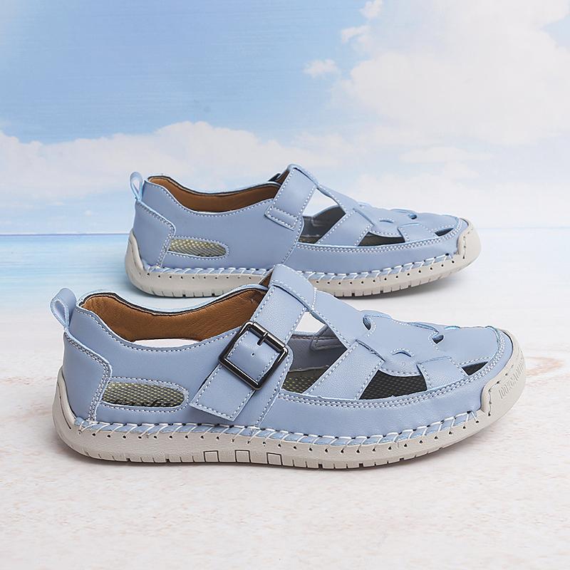 Women's Sandals Summer Essentials Hiking Shoes Black Beach Flat Shoes Casual Soft Roman Sandals for Girl Plus Size