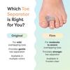 4 Pieces Toe Spreader Sleeve Thumb Spreader Men's and Women's Casual Athletic Toe Covers, Isolated Toes Prevent Overlapping