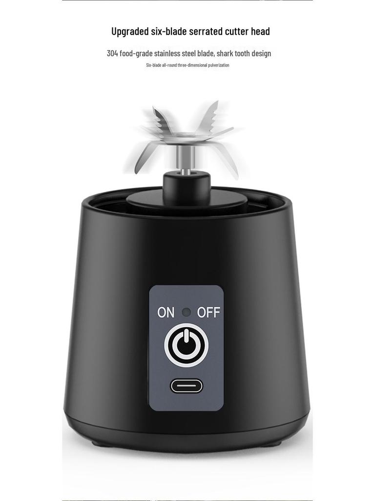 Portable USB Wireless Juicer - Compact Electric Juice Cup for On-the-Go and Home Use