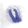 Prayer Beads Natural Stone Prayer Beads Unisex Lavender Amethyst Prayer Beads Amethyst Crystal